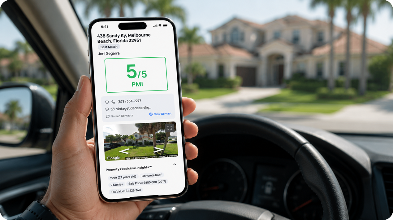 Lead intelligence profile on mobile before the appointment